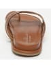 Les BAGATELLES Leder-Pantoletten "Crema" in Camel