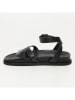 Les BAGATELLES Leder-Sandalen "Vasto" in Schwarz
