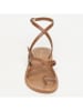 Les BAGATELLES Leder-Zehensandalen "Balcarse" in Camel