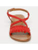Les BAGATELLES Leder-Sandalen "Julia" in Rot