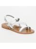 Les BAGATELLES Leder-Sandalen "Chandrabali" in Weiß