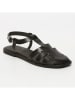 Les BAGATELLES Leder-Halbsandalen "Malva" in Schwarz