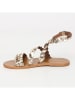 Les BAGATELLES Leren sandalen "Manzanilla" goudkleurig