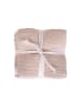 Homla 4-delige set: washandjes ''Heriett'' beige/wit - (L)30 x (B)30 cm