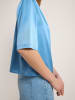 Lanius Zijden blouse lichtblauw