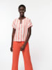Lanius Blouse wit/koraalrood