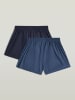 G-Star 2er-Set: Boxershorts in Dunkelblau/ Blau