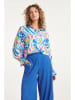 Smashed Lemon Bluse in Blau/ Bunt