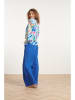 Smashed Lemon Bluse in Blau/ Bunt