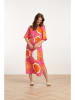 Smashed Lemon Kleid in Pink/ Orange