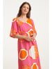 Smashed Lemon Kleid in Pink/ Orange