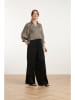 Smashed Lemon Bluse in Creme/ Schwarz
