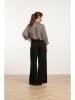 Smashed Lemon Bluse in Creme/ Schwarz