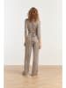 Smashed Lemon Jumpsuit in Creme/ Schwarz