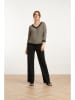 Smashed Lemon Blouse zwart/goudkleurig