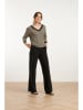 Smashed Lemon Bluse in Schwarz/ Gold