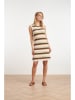Smashed Lemon Gebreide jurk beige/lichtbruin