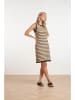 Smashed Lemon Strickkleid in Beige/ Schwarz