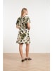 Smashed Lemon Kleid in Creme/ Grün