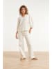 Smashed Lemon Bluse in Creme