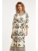 Smashed Lemon Kleid in Creme/ Schwarz/ Beige