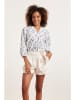 Smashed Lemon Blouse wit/lichtblauw
