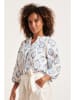 Smashed Lemon Bluse in Weiß/ Hellblau