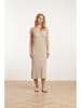 Smashed Lemon Strickkleid in Beige