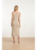 Smashed Lemon Gebreide jurk beige