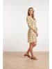 Smashed Lemon Kleid in Creme/ Grün