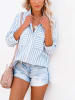 LA Angels Blouse wit/lichtblauw