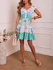 LA Angels Jurk crème/turquoise