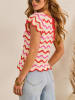 LA Angels Blouse crème/roze/rood