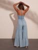 LA Angels Jeans-Jumpsuit in Hellblau