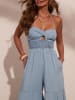 LA Angels Jeans-Jumpsuit in Hellblau