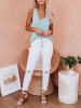 LA Angels Gebreide top turquoise