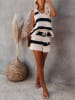 LA Angels Stricktop in Creme/ Schwarz