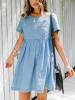 LA Angels Jeans-Kleid in Hellblau