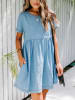 LA Angels Jeans-Kleid in Hellblau