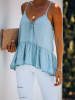 LA Angels Jeans-Top in Hellblau