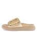Gabor Leren slippers goudkleurig