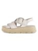 Gabor Leren haksandalen crème