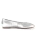 Gabor Leder-Ballerinas in Silber