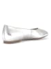 Gabor Leder-Ballerinas in Silber