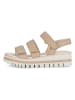 Gabor Leren haksandalen beige