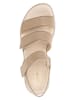 Gabor Leren haksandalen beige