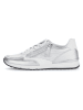 Gabor Leren sneakers wit/zilverkleurig