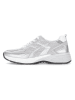 Gabor Leder-Sneakers in Silber