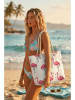 Lucky Bees Strandtasche in Weiß - (B)56 x (H)35 x (T)15 cm