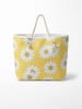 Lucky Bees Strandtasche in Gelb - (B)56 x (H)35 x (T)15 cm
